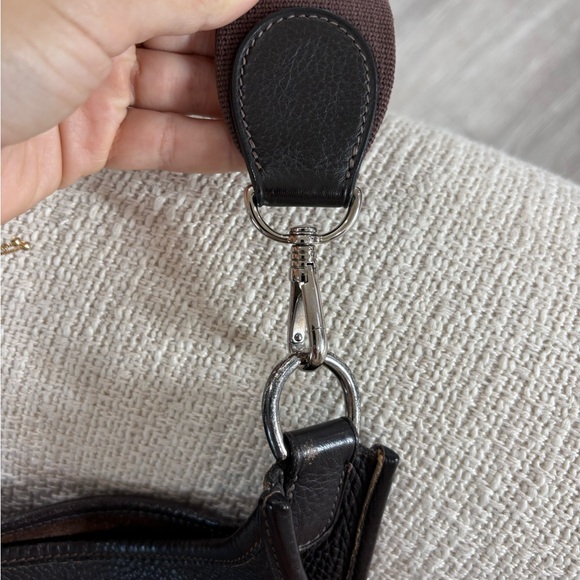 Authentic HERMES EVELYNE GM 1 Taurillon Cafe crossbody - Picture 16 of 16